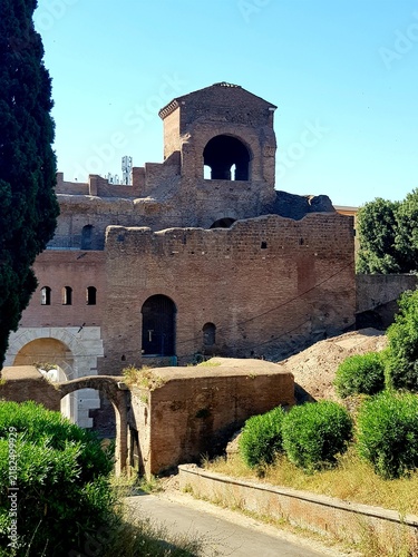 Konstfotografi Historic Roman Ruins Palatine Hill Rome