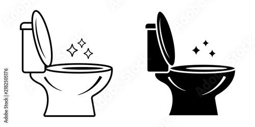 Obraz na plátně Clean Toilet Bowl Bathroom Hygiene Sparkle Sanitation Restroom Cleaning Freshnes