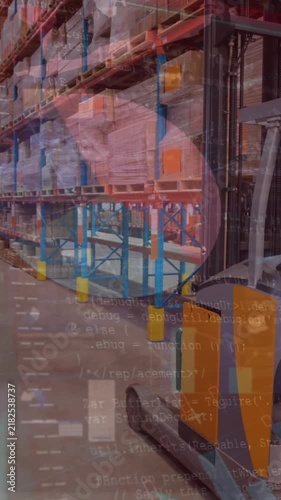 Animation of financial graphs over warehouse