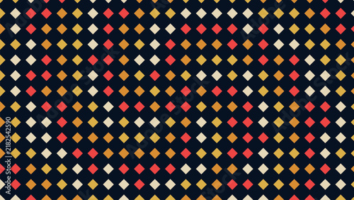 Yellow radial diamond pattern vector illustration with geometric circular sector rings.