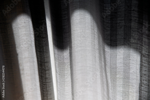 Canvas Print detail of a curtain, nacka,sweden,sverige,stockholm,summer