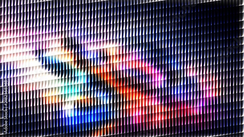 Abstract CRT Scanline Glitch Background Glowing Colorful Grid Pixel Texture Dark Futuristic Tech Overlay Motion Graphic Display Wallpaper

