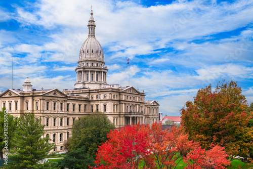 Lansing, Michigan, USA at the Michigan State Capitol