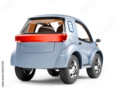 Obraz na płótnie small electric car rear