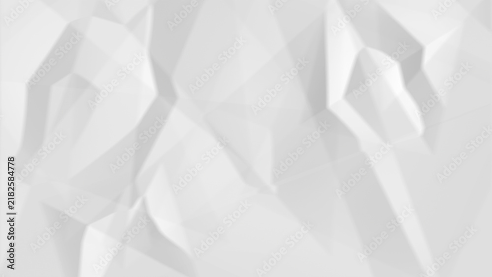 Obraz premium White Crumpled Paper Texture Angular Creased Origami Surface Background
