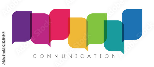 speech bubbles, communication concept, vector illustration