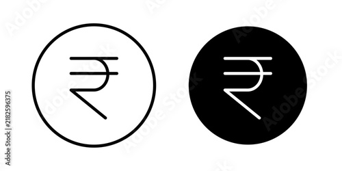 Indian Rupee Icon represents Indian currency, financial transactions, payments, savings, and monetary value.
