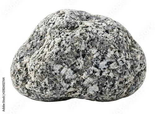 Bild auf Leinwand Natural spotted granite stone rock boulder