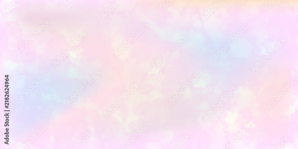 Fototapeta premium Pastel watercolor background with a soft, dreamy feel, perfect for adding a touch of whimsy and elegance to any design