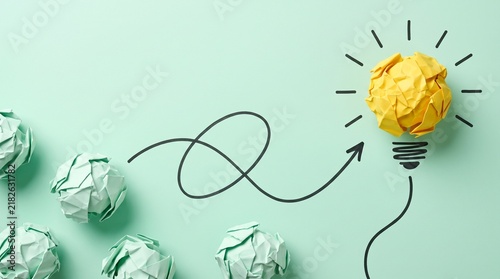Creative Problem Solving Journey From Complex Path to Bright Idea Representing Innovation, Breakthrough and Solution Discovery