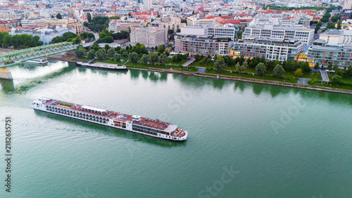 Photography Passenger boat sailing past in Bratislava