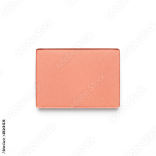 Soft peach cosmetic powder adds natural, elegant touch to beauty