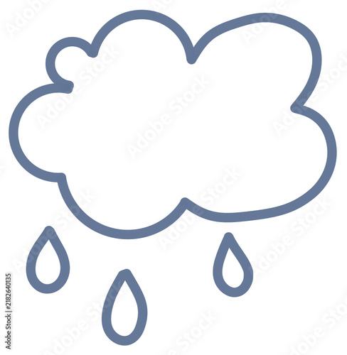 cloud with rain drops