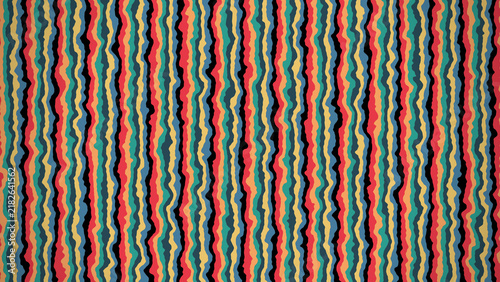 Foto Abstract retro wavy stripe background with vintage analog darkroom distortion, c