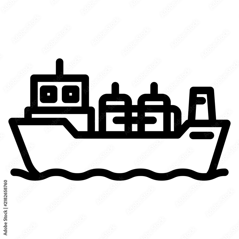Obraz premium Oil Tanker icon