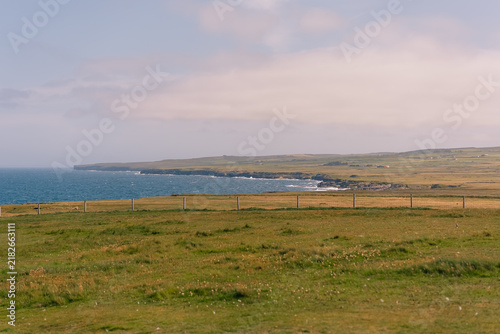 Cuadro en lienzo Poll na Seantinne blowhole at Downpatrick Head, County Mayo, Ireland - 4 September 2026