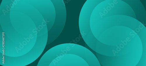 minimalist green banner background circle shape gradient