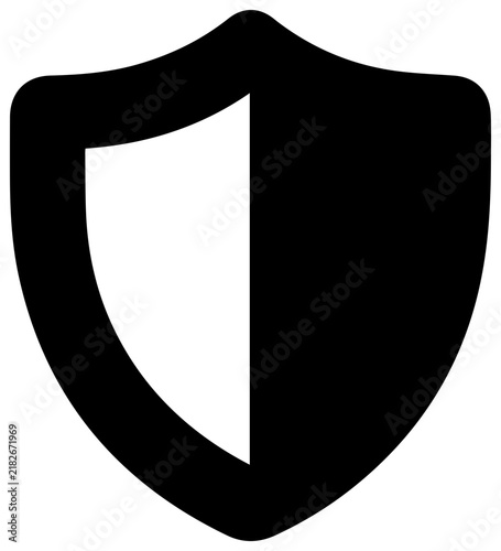 Solid black icon representing a web application firewall security