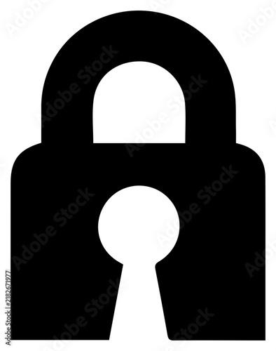 Solid black icon with representing closeness distribution