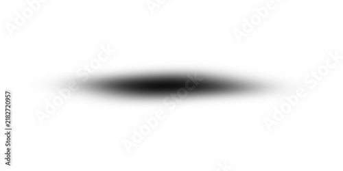 Фотография Black elliptical png shadow isolated on transparent background with smooth gradi