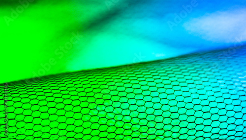 Textured fabric with color gradient symbolizing transition, warm
