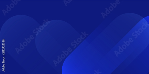 Abstract dark blue gradient background with modern overlapping pill rounded shapes for dynamic tech corporate banner layout.