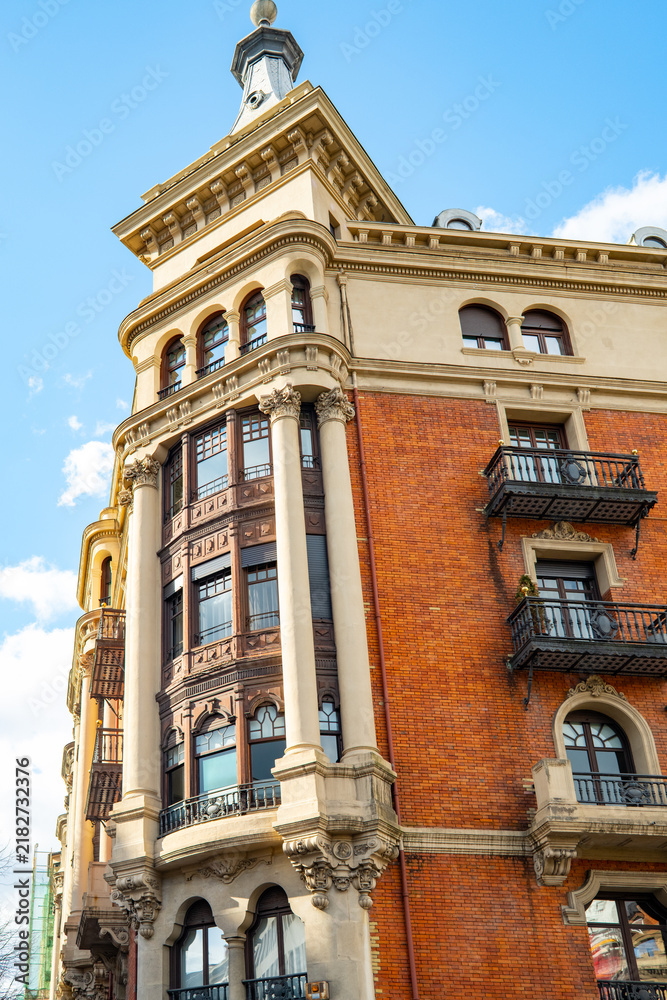 Fototapeta premium old town hall in Bilbao Spain