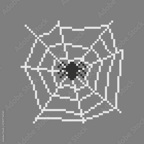 SPIDER WEB DRAW PIXEL ART