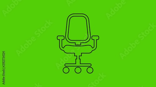 Office Web Icons Animation Set – Business Workplace, Company, Communication and Corporate Animated Icons