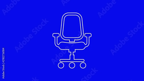 Office Web Icons Animation Set – Business Workplace, Company, Communication and Corporate Animated Icons