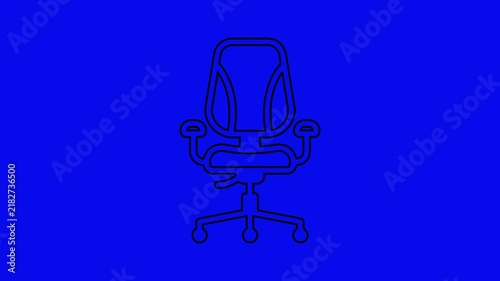 Office Web Icons Animation Set – Business Workplace, Company, Communication and Corporate Animated Icons