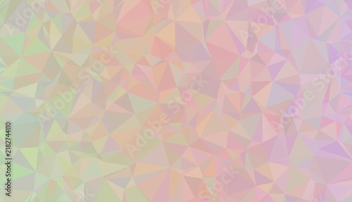 Soft multi colored geometric triangle pattern with light pastel palette blending pink yellow and green for high end creative design templates.