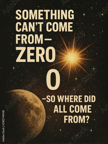 Sufi-Inspired Poster Asking: If Nothing Can’t Create, Who Then Made Everything From Absolute Nothingness?