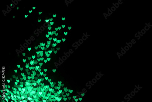 Light Heart Abstract Bokeh Background Template with Dreamy Glow and Texture