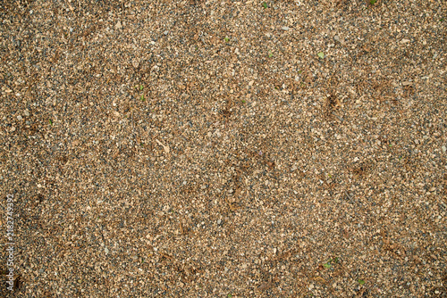 Canvastavla High angle close up shot of a uniform coarse sand texture mixed with fine gravel
