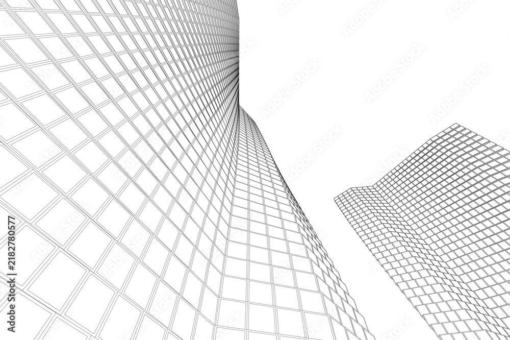 Obraz premium architecture building abstract vector illustration