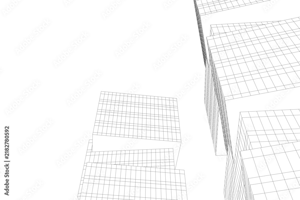 Obraz premium architecture building abstract vector illustration