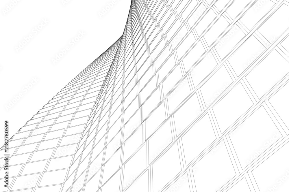 Obraz premium architecture building abstract vector illustration