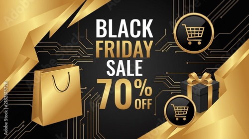 Black Friday Sale Social Media Banner Vector Template