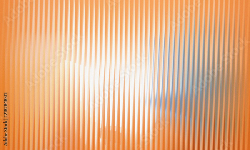 Fotografie Abstract background featuring vertical orange stripes with a soft, shifting blue