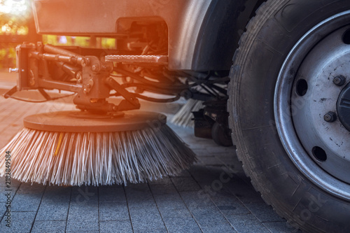 Принти на полотні vehicle used for cleaning road surfaces or large areas