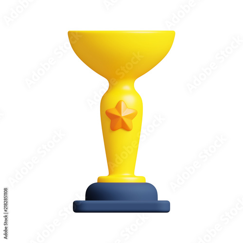 Trophy Award Icon 3D