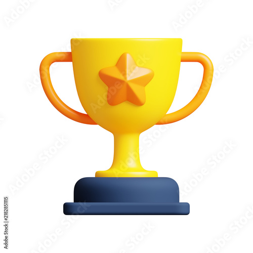 Trophy Award Icon 3D