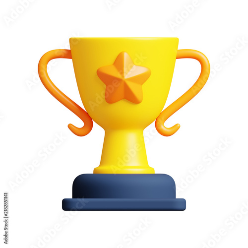 Trophy Award Icon 3D