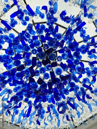 Abstract background made of glass