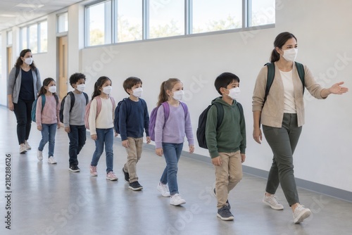 School Evacuation Drill for Volcanic Ash Preparedness