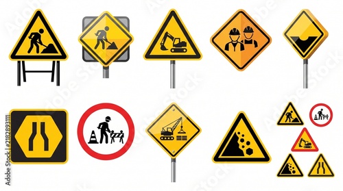 warning signs set