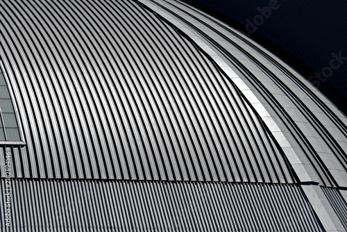 Corrugated metal abstract 