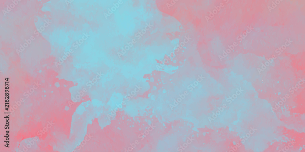 Fototapeta premium Soft pink and blue watercolor paint textures blending with subtle light diffusion creating abstract ethereal backgrounds