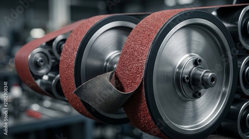 Industrial tool showing emery paper for metal building and machine repair.